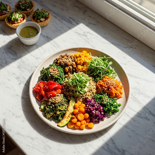 healthy and decent vegetarian choices photo