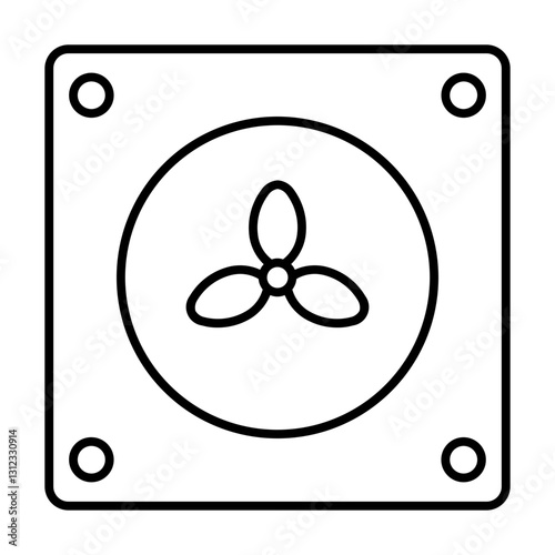 air cooler line icon