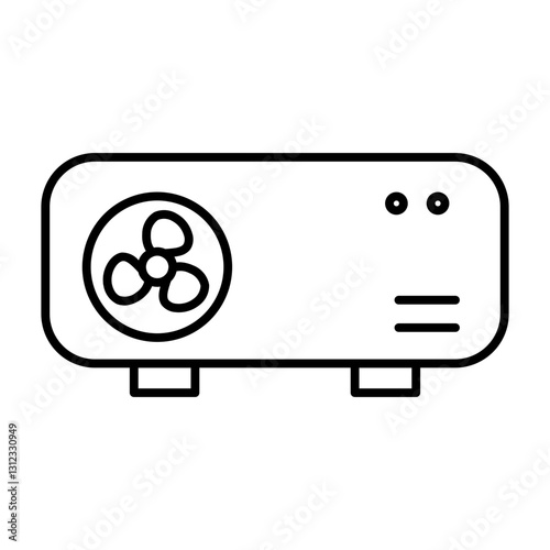 air cooler line icon