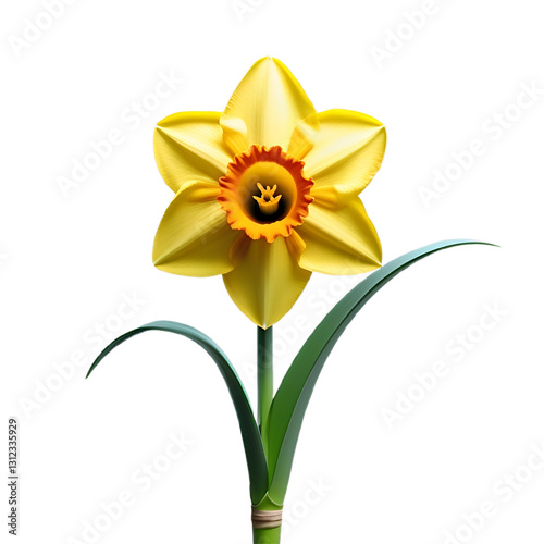 Natural Bright Yellow Daffodil Flower
