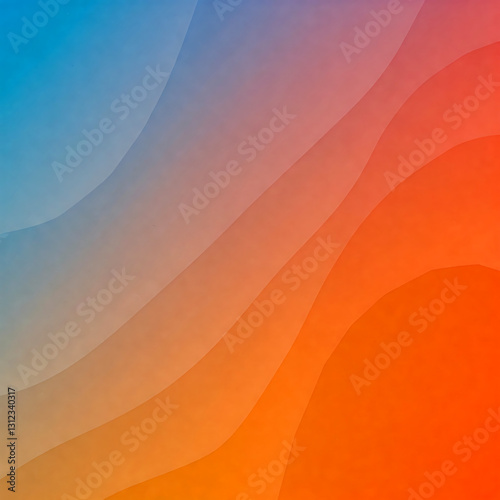 Abstract Background with Soft Color Gradients and Wave-Like Patterns