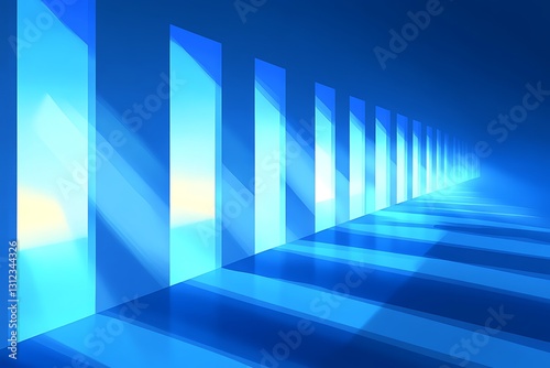 The Blue Light Passage Illustrates a Journey to a Brighter Future