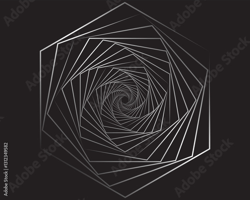 Abstract wavy, waving, billowy and squiggly lines hand drawn.  Line art  illustration wavy background. Ink painting style composition for decoration.