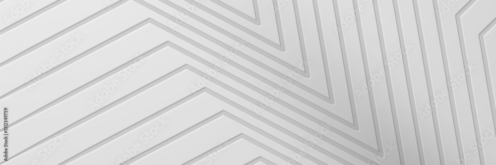 Fototapeta premium Abstract grey diagonal lines, geometric pattern, modern design, background texture, website banner