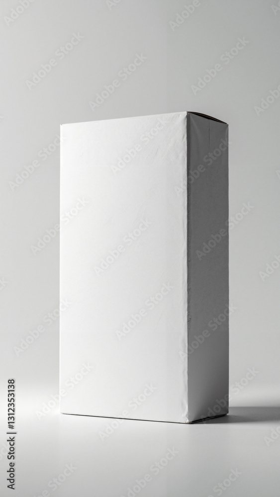 Pristine White Box Container Template for Branding and Packaging Concepts, Ideal for E-commerce and Marketing Presentations Pristine White Box Container Template for Branding and Packaging Concepts, Ideal for E-commerce and Marketing Presentations