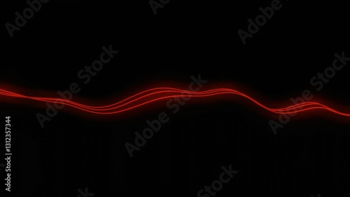 abstract red wave
