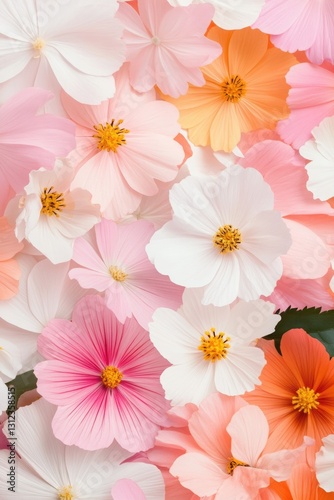 Wallpaper Mural seamless pattern of vibrant blooming wildflowers strewn across empty background invites creative tranquility Torontodigital.ca