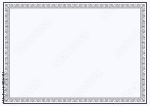 Blue Abstract Border & Frame for Certificate of Appreciation