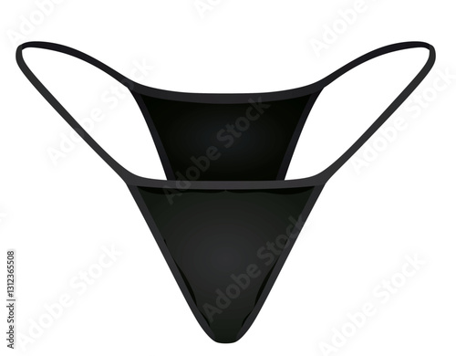 Black woman tong. vector illustration