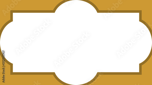 Islamic Borders - Flat Design - Editable Vector : Suitable for Islamic Theme and Other Graphic Related Assets.