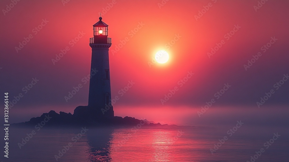 lighthouse at sunset lighthouse at sunset