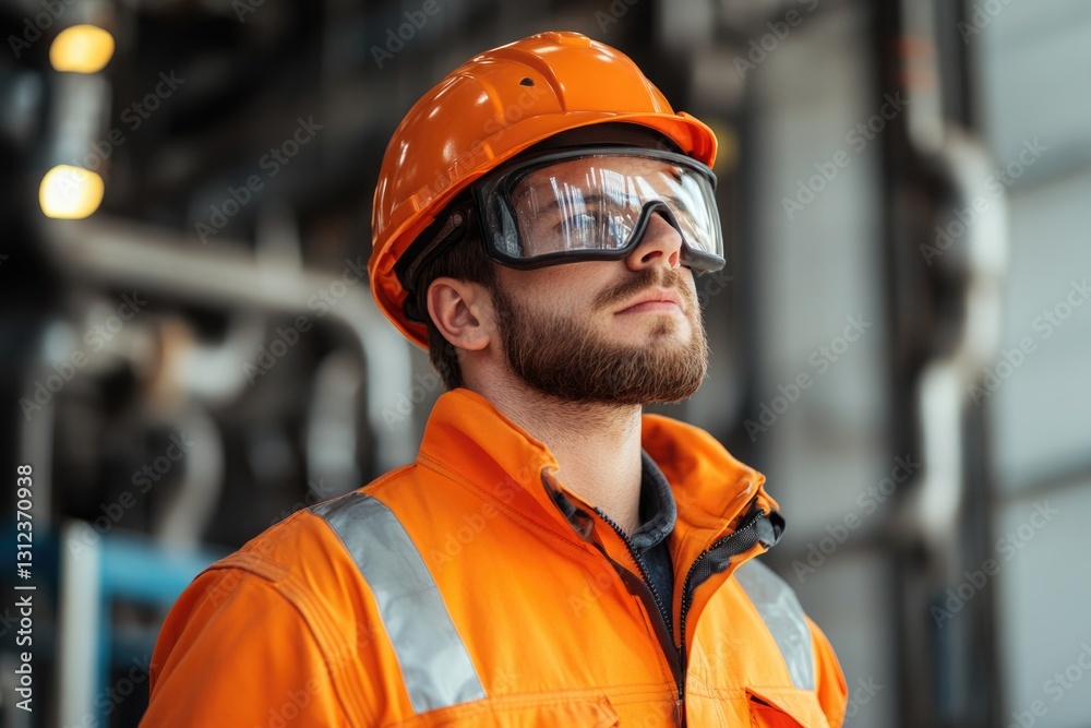 workplace professional wearing safety gear demonstrates proper equipment highlighting safety and health at work principles workplace professional wearing safety gear demonstrates proper equipment highlighting safety and health at work principles