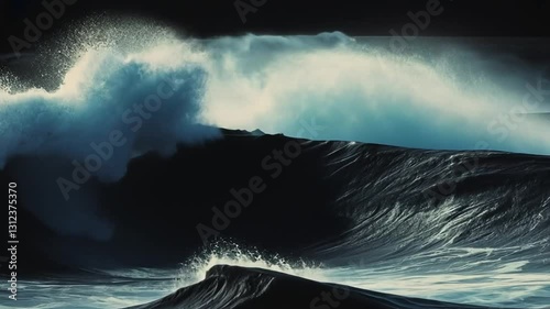 Ocean's Fury: A Dramatic Seascape Painting