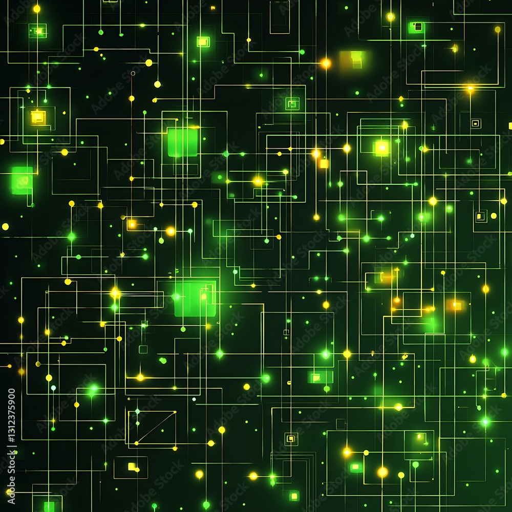 Glowing Network for Digital Abstract Background. Glowing Network for Digital Abstract Background.