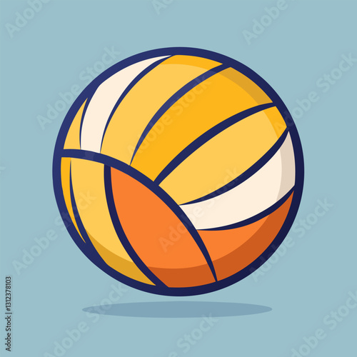 Volleyball icon. Vector illustration. Volleyball ball symbol