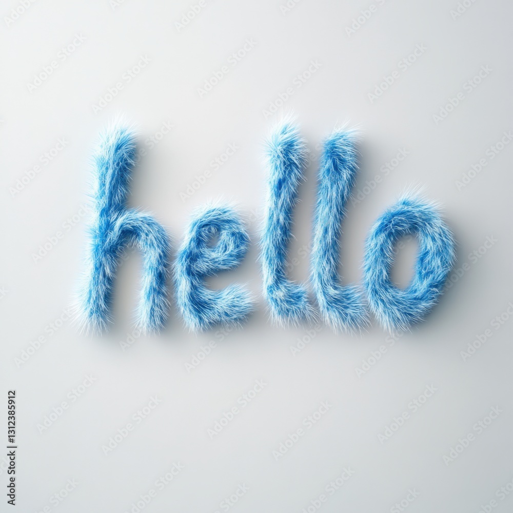 Creative text art hello contemporary space digital design minimalist environment close-up view artistic expression Creative text art hello contemporary space digital design minimalist environment close-up view artistic expression