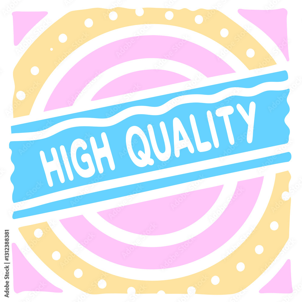 Fototapeta premium high quality stamp, sticker, isolated simple design