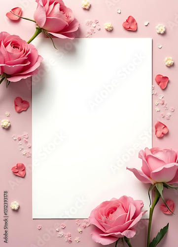 White page with romantic vibes