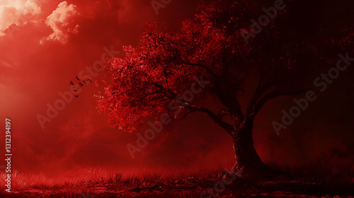 dark forest in the forest AI generative 