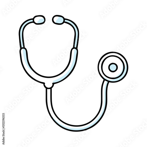 Stethoscope icon representing healthcare and medical examination