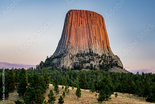 Devils Tower National Monument near Sundance Wyoming