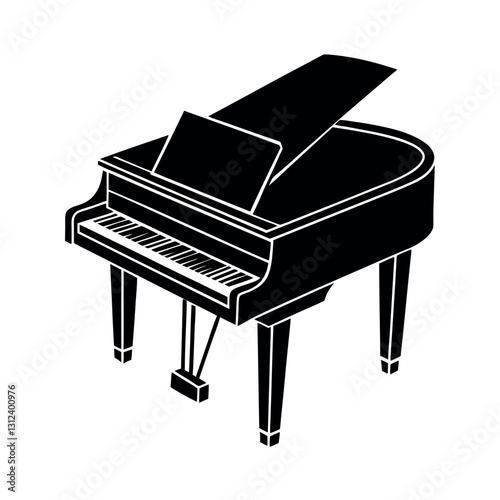 piano keys vector illustration