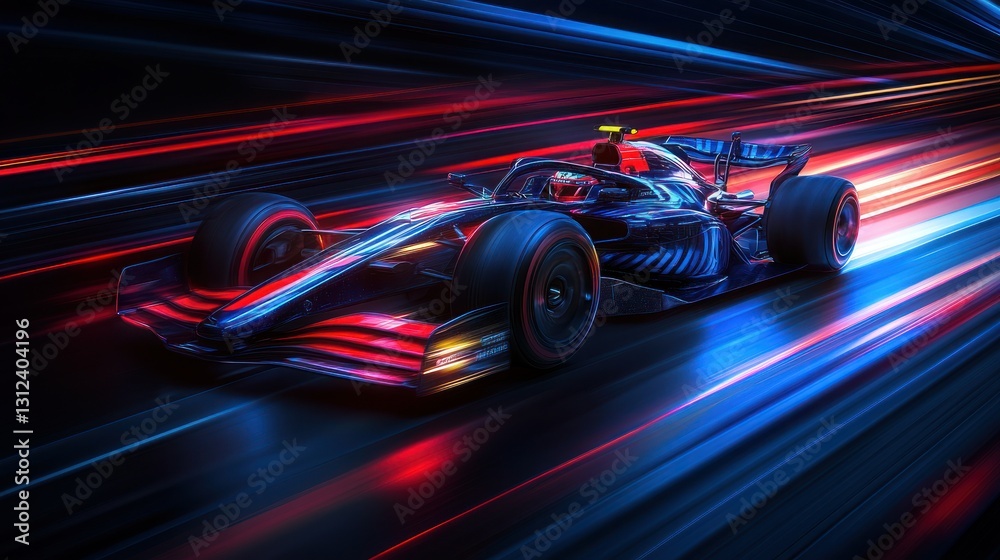 Racing car in motion (2) Racing car in motion (2)