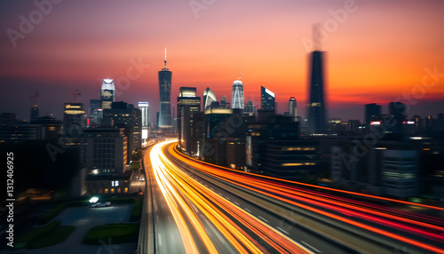 Stunning Cityscape Sunset