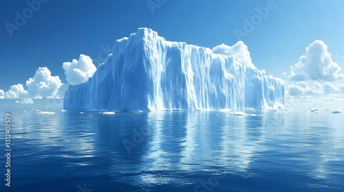 Wallpaper Mural Massive Iceberg in a Calm Ocean Under a Bright Sky Torontodigital.ca
