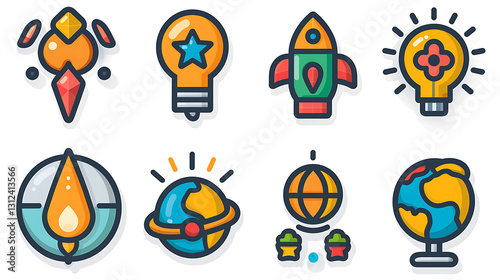 Business & Finance Icon Set – Analytics, Growth & Economy