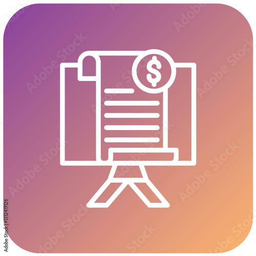 Vector Design Invoice Icon Style