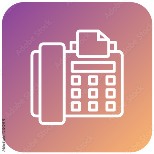 Vector Design Fax Icon Style