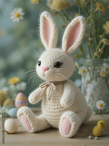 yarn easter bunny
