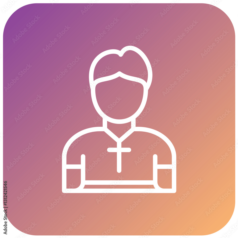 Vector Design Pastor Icon Style Vector Design Pastor Icon Style