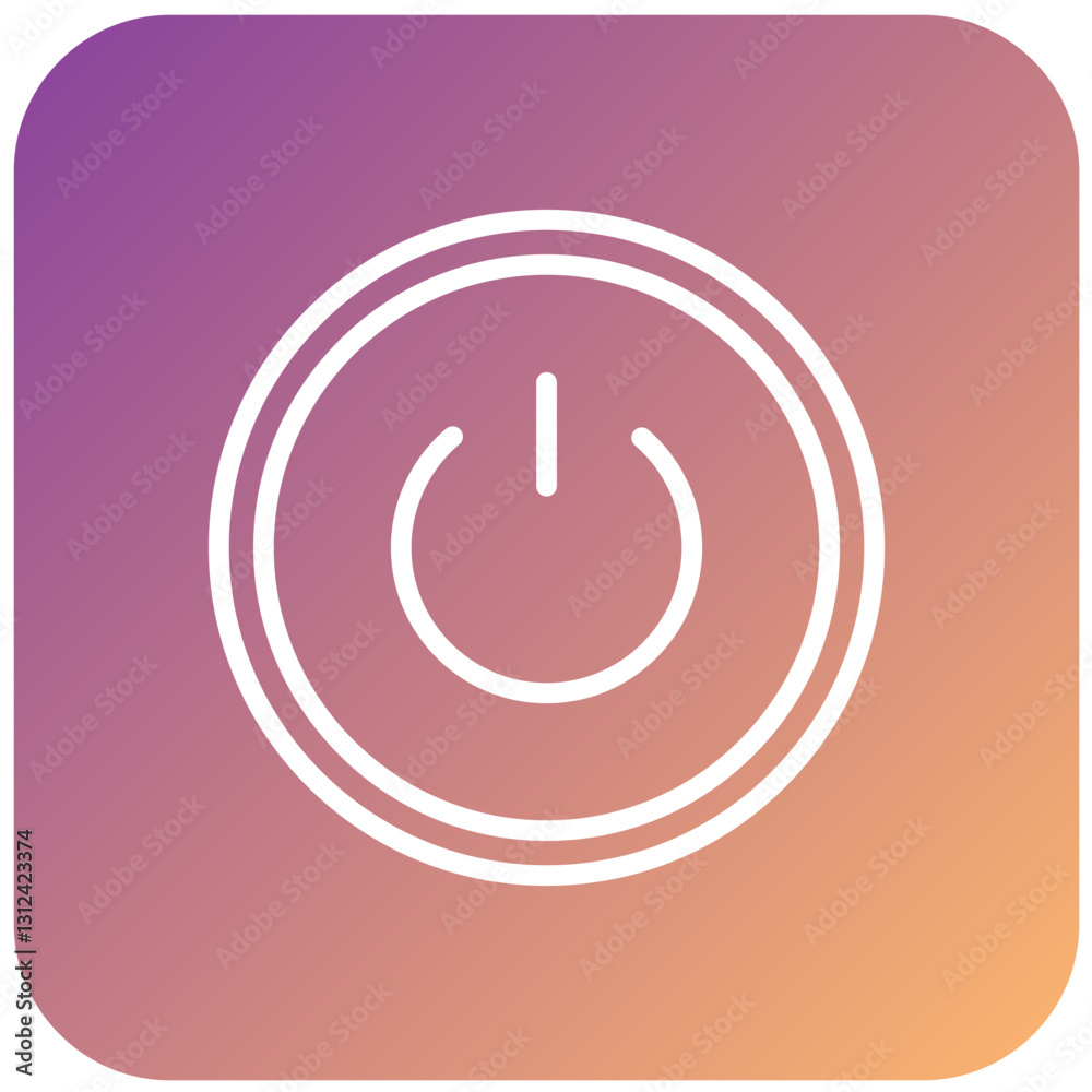 Vector Design Power Button Icon Style Vector Design Power Button Icon Style