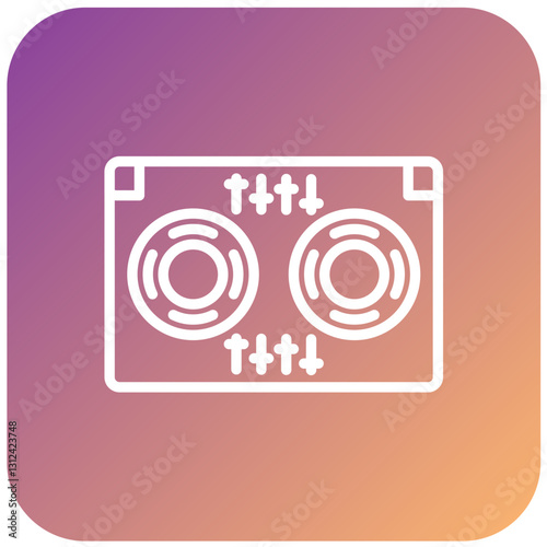Vector Design DJ Icon Style