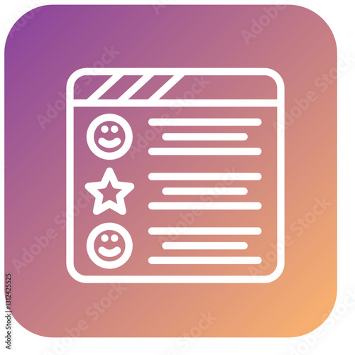 Vector Design Positive Review Icon Style