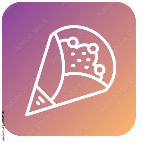 Vector Design Crepe Icon Style