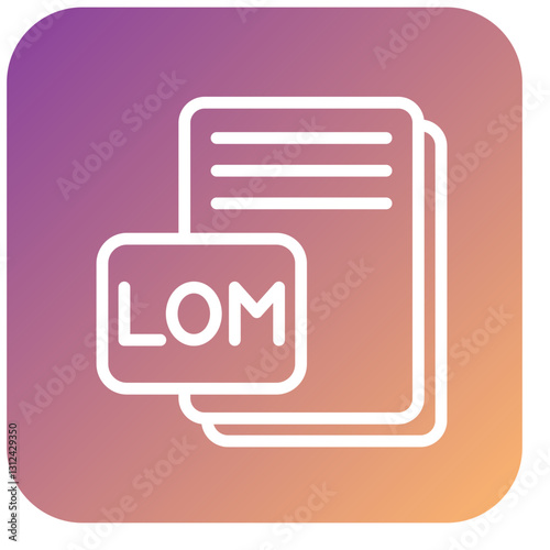 Vector Design LOM Icon Style