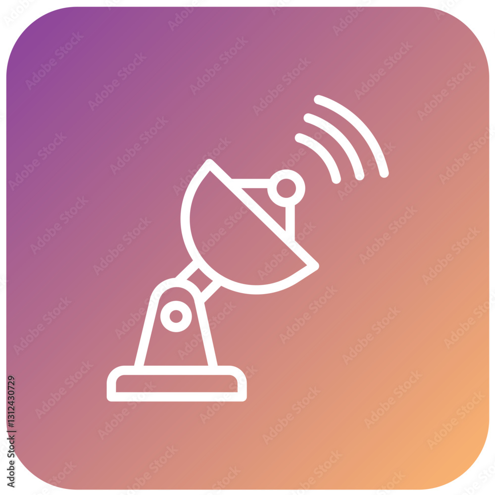 Vector Design Parabolic Dishes Icon Style Vector Design Parabolic Dishes Icon Style