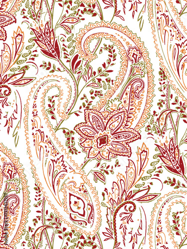 paisley textile pattern design texture,pasley textile pattern design, Magical Traditional Paisleys Seamless Pattern for wallpaper design or fabric textile printing.