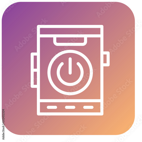 Vector Design Mobile Power Icon Style