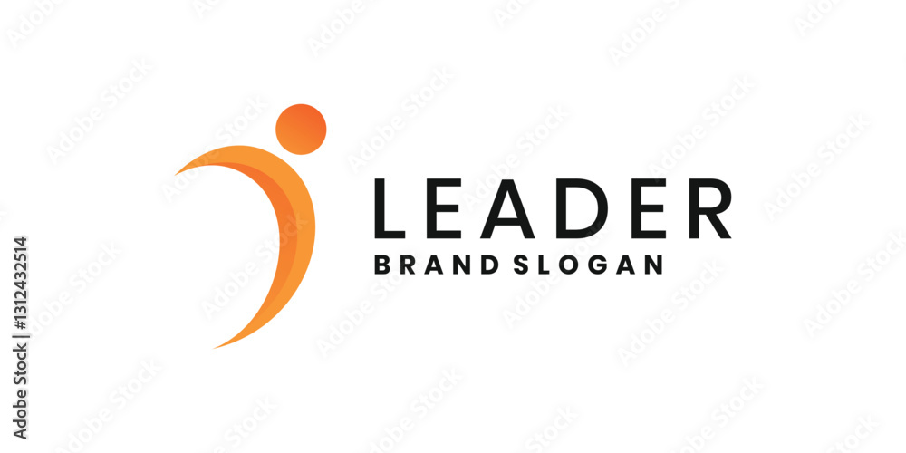 Obraz premium Abstract leader logo symbol design