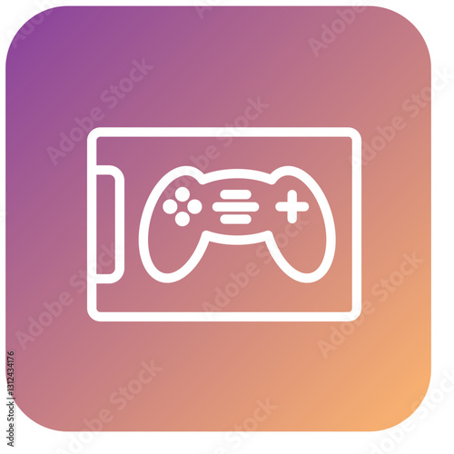 Vector Design Mobile Gaming Icon Style