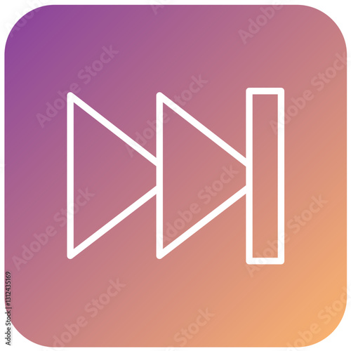Vector Design Fast Forward Icon Style