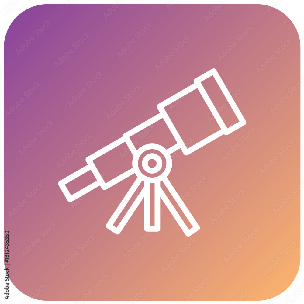 Vector Design Telescope Icon Style Vector Design Telescope Icon Style