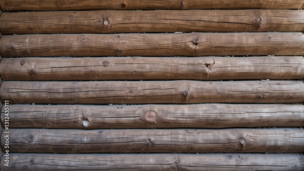 Close-up of a wooden log wall showcasing natural textures and warm tones, perfect for rustic interior designs. Close-up of a wooden log wall showcasing natural textures and warm tones, perfect for rustic interior designs.