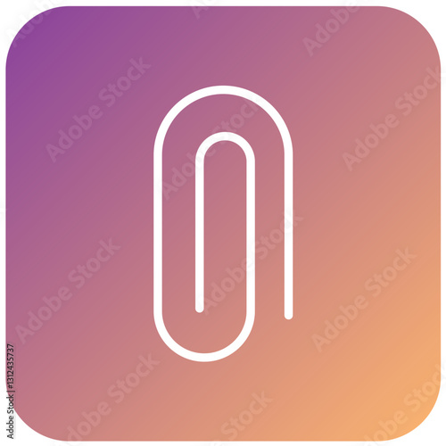 Vector Design Paper Clip Icon Style