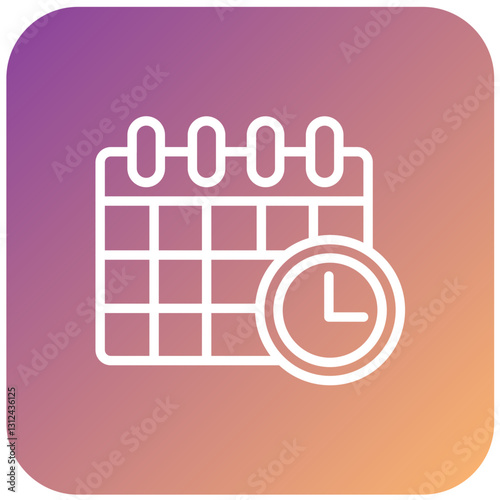 Vector Design Deadline Icon Style