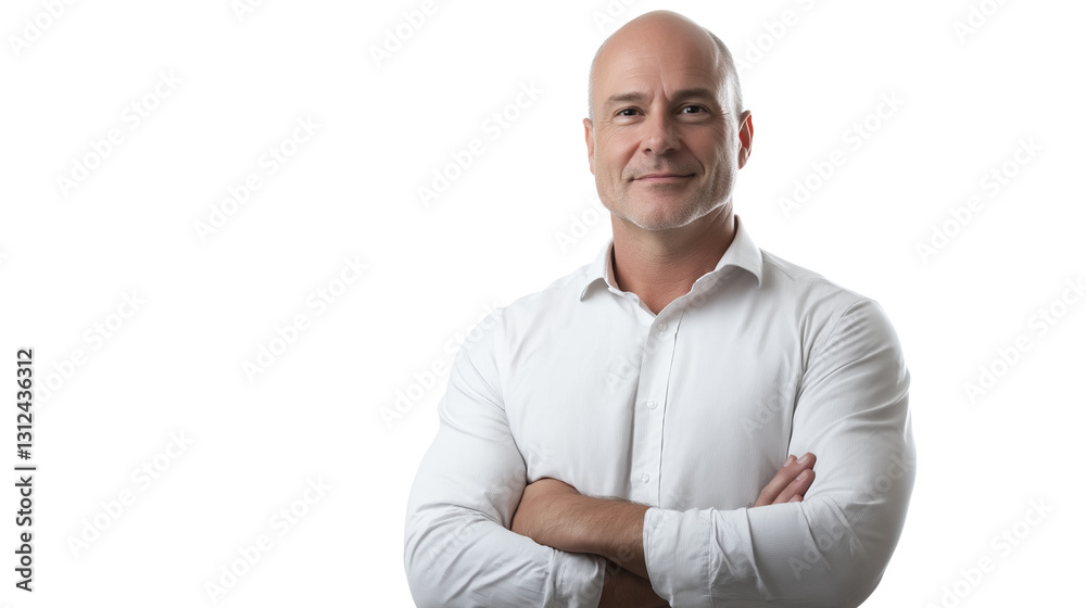 Business coach or consultant, wearing a well-fitted dress shirt with rolled-up sleeves, energetic and engaging facial expression, cinematic sharp focus, white background png Business coach or consultant, wearing a well-fitted dress shirt with rolled-up sleeves, energetic and engaging facial expression, cinematic sharp focus, white background png